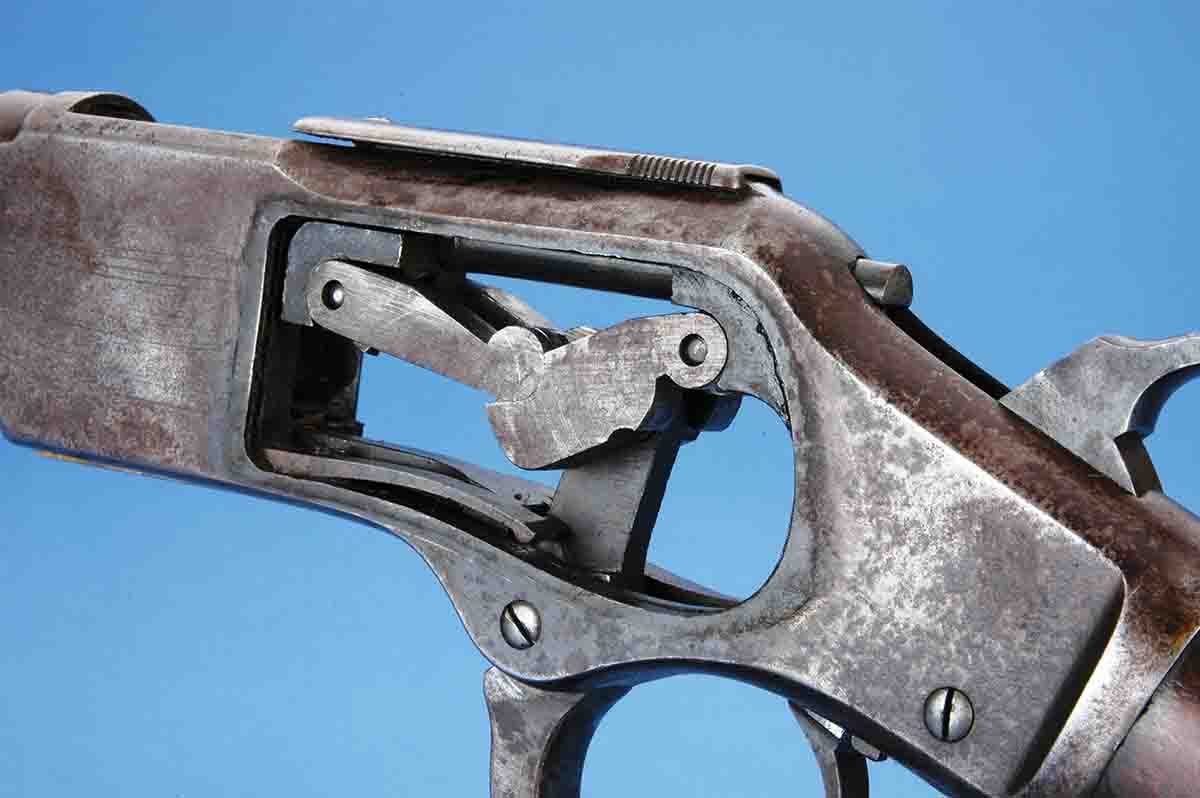 Winchester Model 1873s are considered to have less strength than later Model 1892s because they had a toggle link system for locking the bolt.